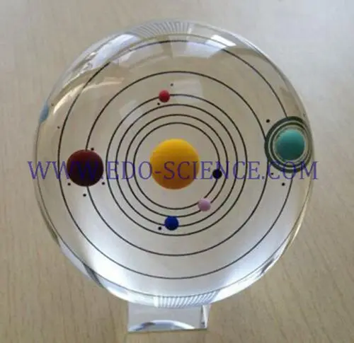 New arrival 3D planet crystal ball with 8cm for Wedding Gifts Souvenirs (R-2331