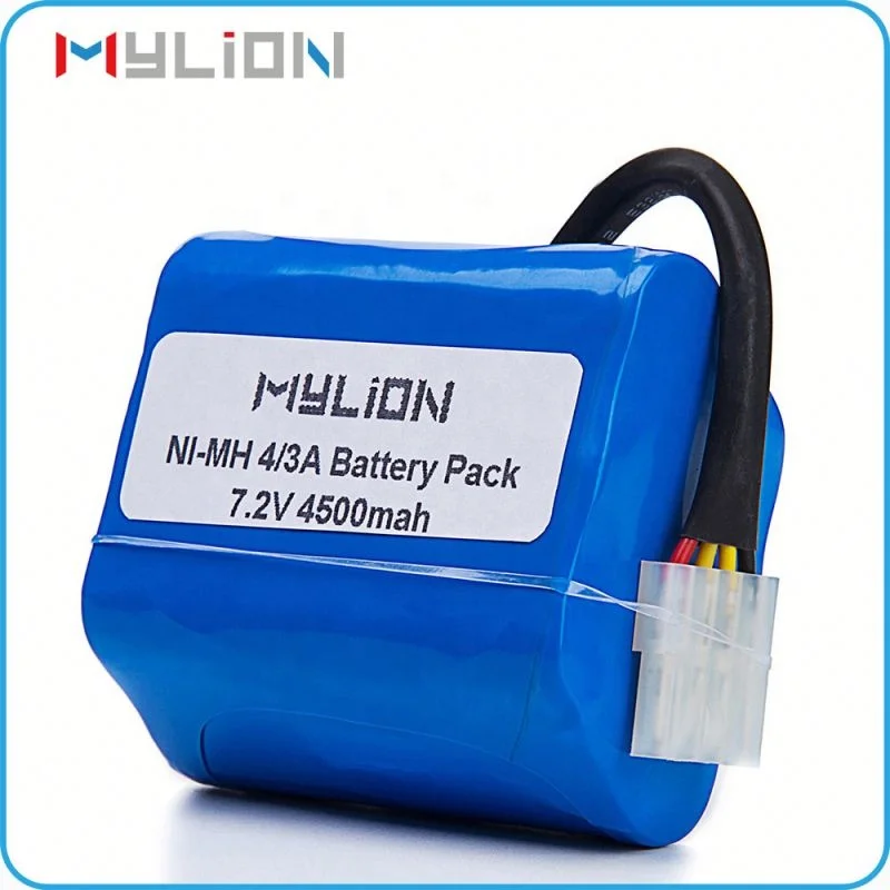 Vacuum cleaner nimh battery pack 4/3A 4500mAh 7.2V rechargeable NIMH pack batteries
