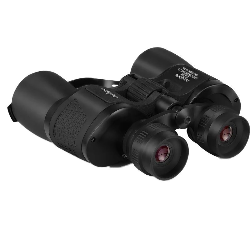 BIJIA 10-30x50 HD телескоп широкоугольный охотничья оптика зум Военный бинокль ночного