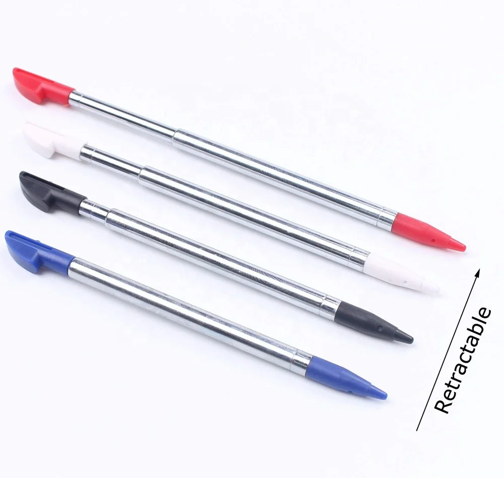 Adjustable Retractable Metal Stylus Touch Screen Pen For 3DS LL XL 3DSLL 3DSXL Console High Quality FAST SHIP
