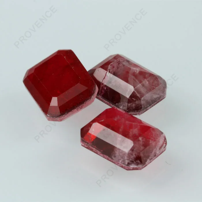Wholesale Price Imitation Natural Ruby Synthetic Crystal Glass Gems