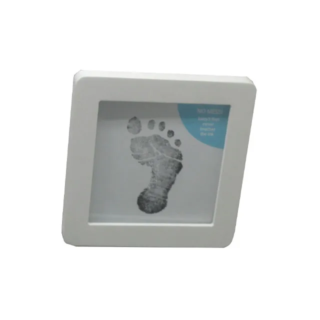 House Popular Hot Item For Family Decor Wooden Frame Lovely Baby Photo Handprint Kit Footprint Frame