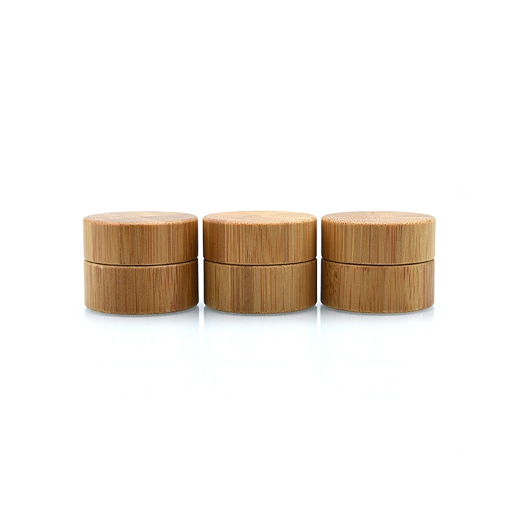 high quantity 5g 10g 15g 20g 30g 50g 100g 150g bamboo cosmetic container jar 200g wooden cosmetic jar 250g wood bamboo cream jar