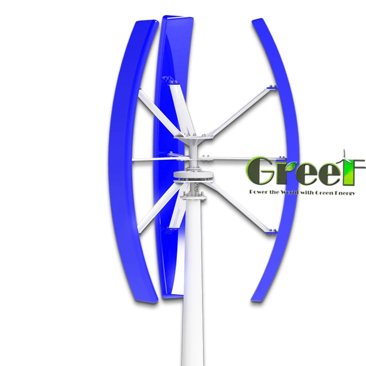 Greef Energy 2kw low start wind speed vawt roof mounted wind turbine