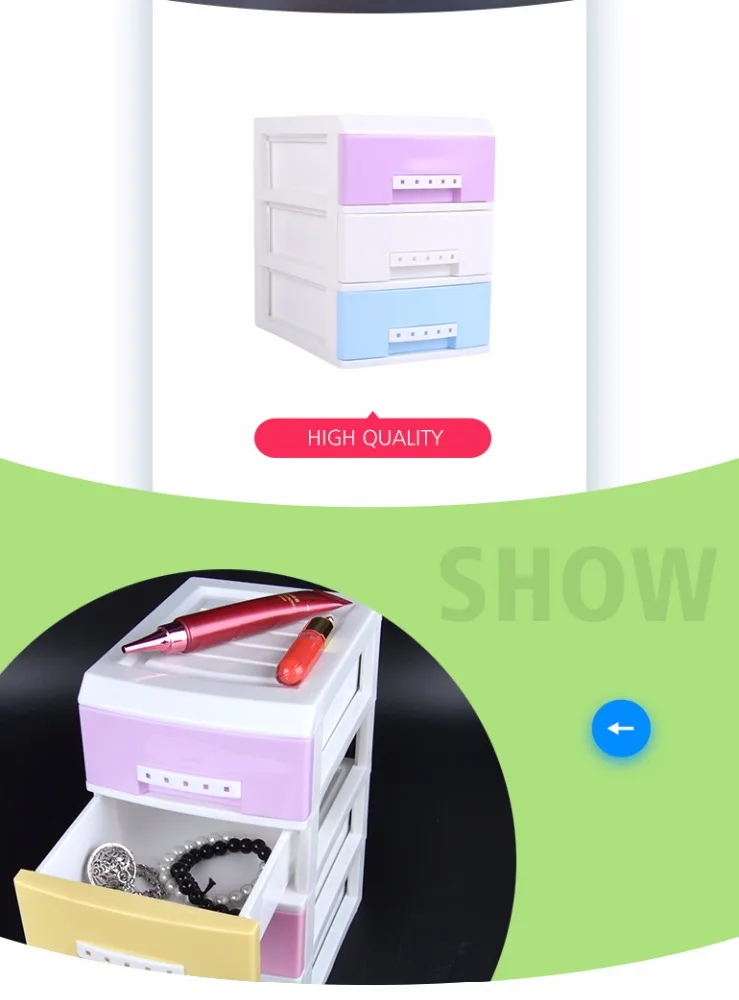 
Office storage box baby cabinet 5-tier plastic drawer with high quality 