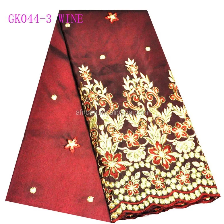 GK044-3 wine george lace fabric george wrapper
