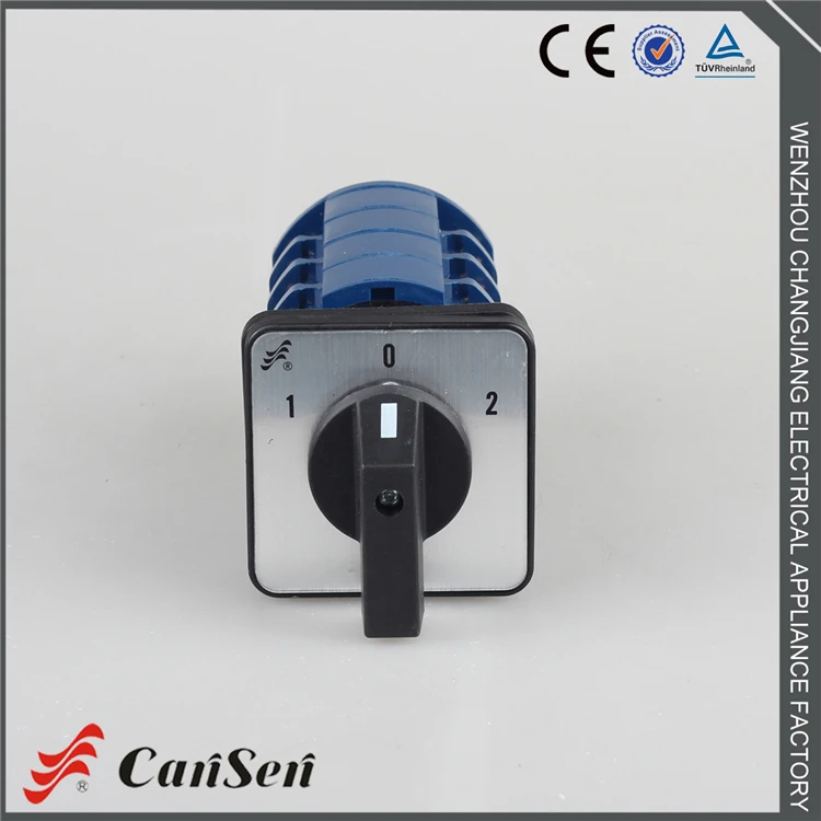 Cansen switch LW26-63 1-0-2 4 Pole rotary cam changeover switch control motor welding machine rotary cam switch