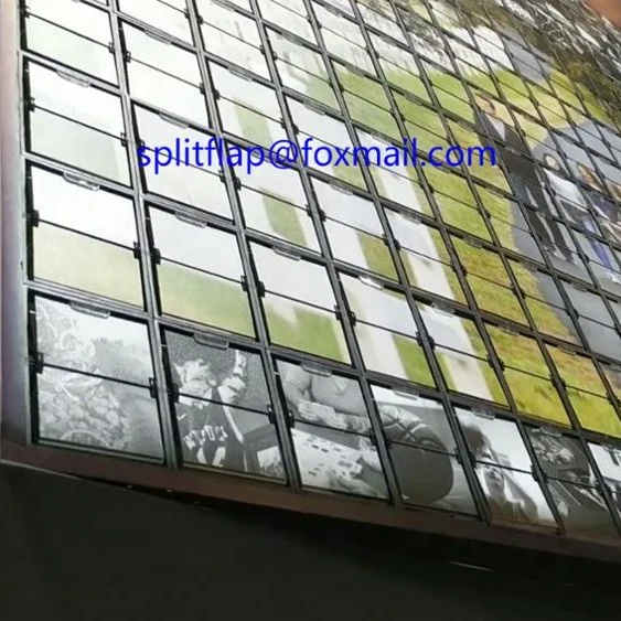 split flap picture display board