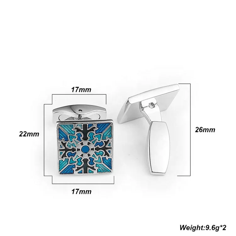 Marlary Factory Custom Fashion High Quality Enamel Souvenir Cufflinks For Mens Shirts