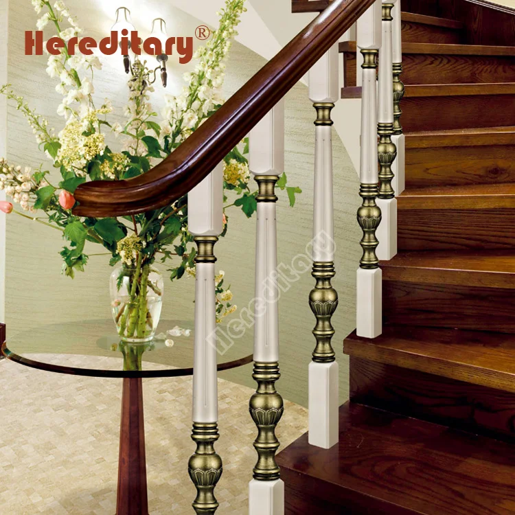 Lowes price teak wood make stairs aluminium balustrade mold railing system