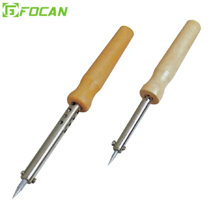 Электрический паяльник высокой мощности с деревянной ручкой и внешним нагревом (долгий срок службы)