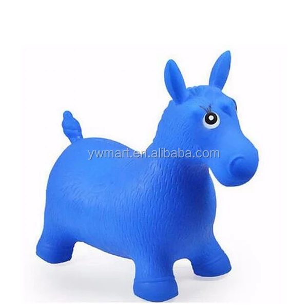 New style cheap jumping children riding inflatable bouncing horse toy