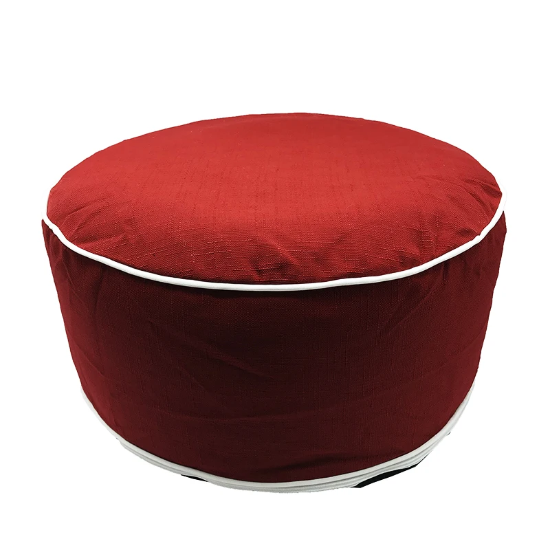 Inflatable Ottoman  Round Patio Foot Stools and Ottomans  Portable Travel Footstool