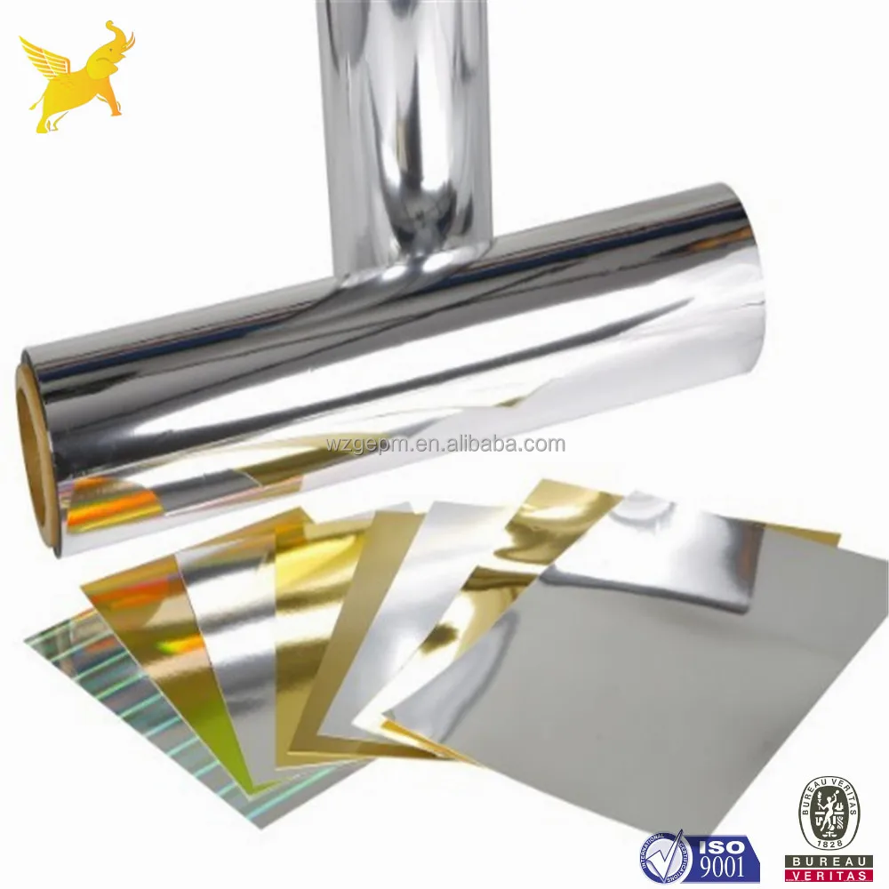 Silver& gold Transfer Metallized paper board/duplex board for box printing and packaging