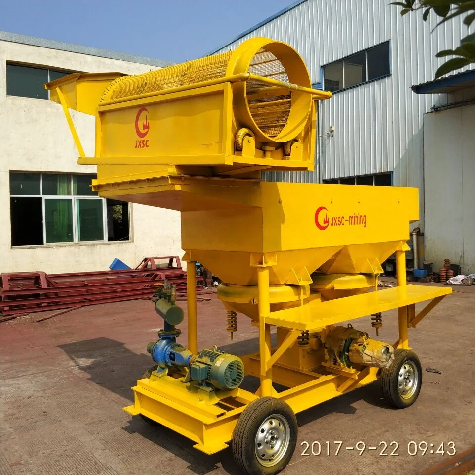 Low Cost Movable All-In-One Machine Mineral Gravity Separator Jig Screening Equipment