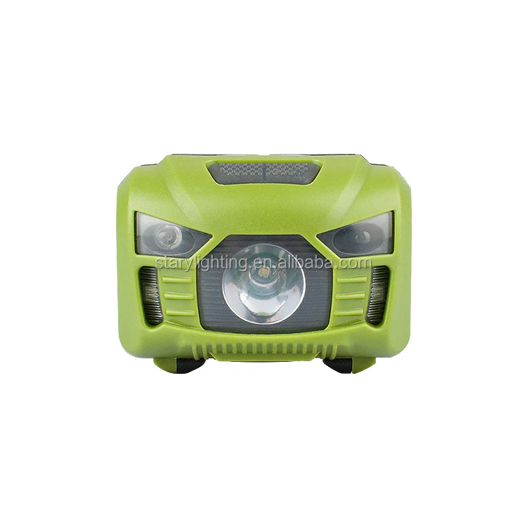 STARYNITE Double Led Headlamp Adjustable Plastic Head Lights Flashlight Powered by 3 Aaa Batteries with