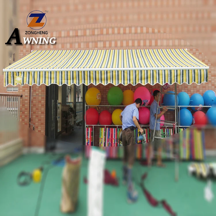 
Wholesale modern outdoor waterproof PU coated balcony used aluminum retractable awnings 