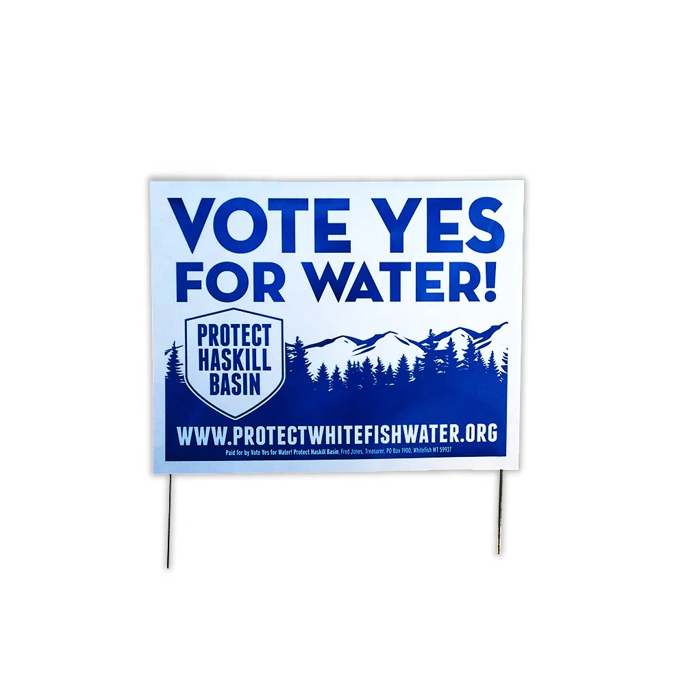 Reliable Factory Coroplast 4mm 18*24 Plastic Real Estate Signage with Yard Sign Stakes