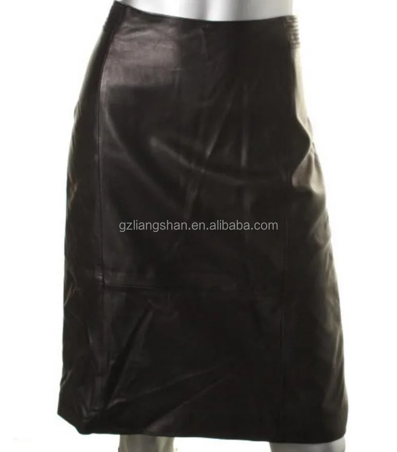 Long sexy tight skirt for mature women leather skirt back pencil skirt