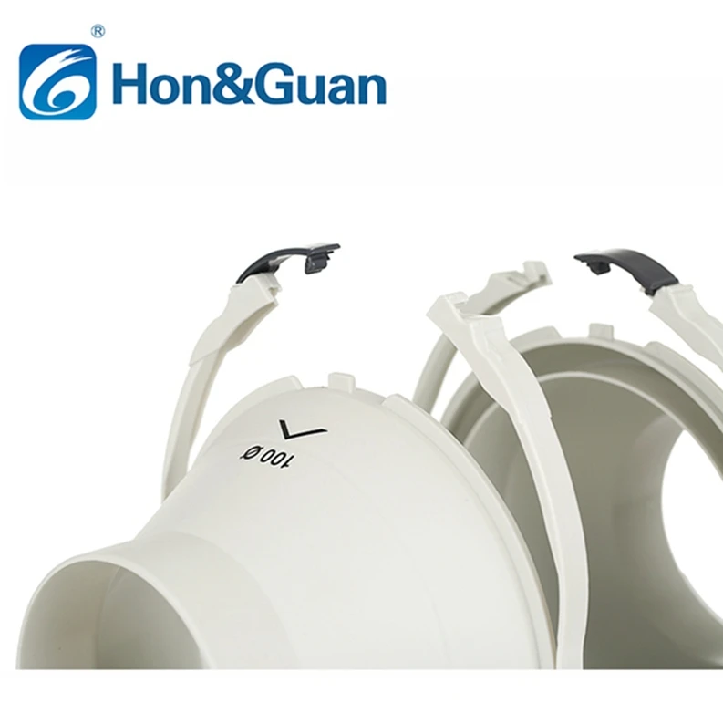 HVAC Extractor 100mm Bathroom/kitchen in Line Duct Fan Plastic Ce AC Axial Flow Fan 3 Years Parts of Fans Plastic 131-156pa