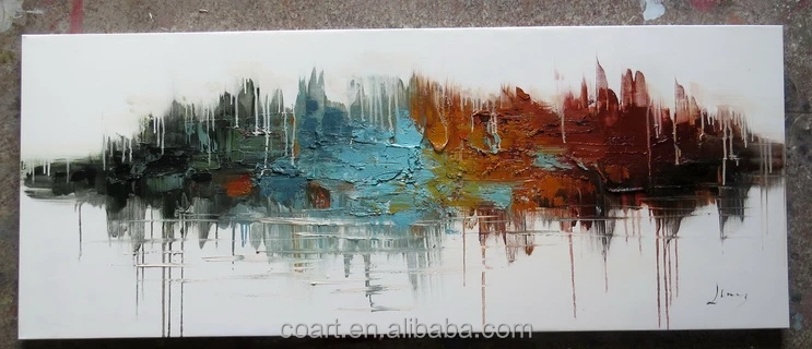 
Large Outdoor Decorative Wood Wall Art Oil Painting on Canvas 