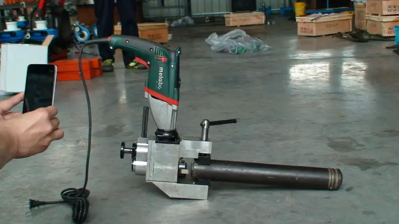Aotai ISC-76-II automatic feed self centering small size pipe cold beveling machine Metabo