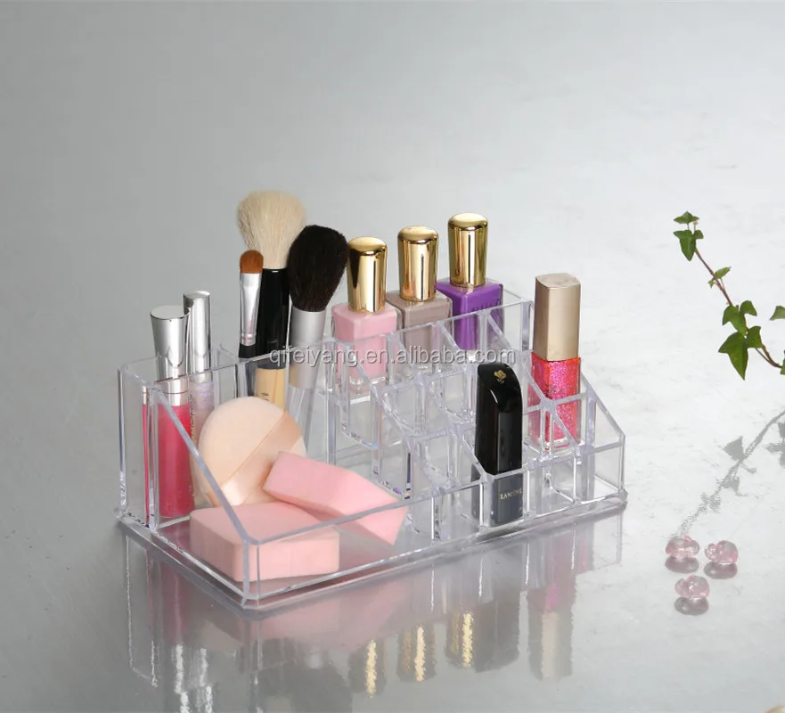 Good selling 100% factory acrylic makeup organizer/acrylic makeup storage boxes/mac foundation makeup
