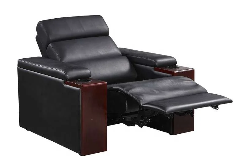 Home furniture luxury leather electric cinema reclining sofa