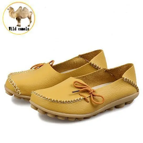 Free shipping Women Genuine Leather Mother Shoes Moccasins Women s Soft Leisure Flats Female Driving Shoes