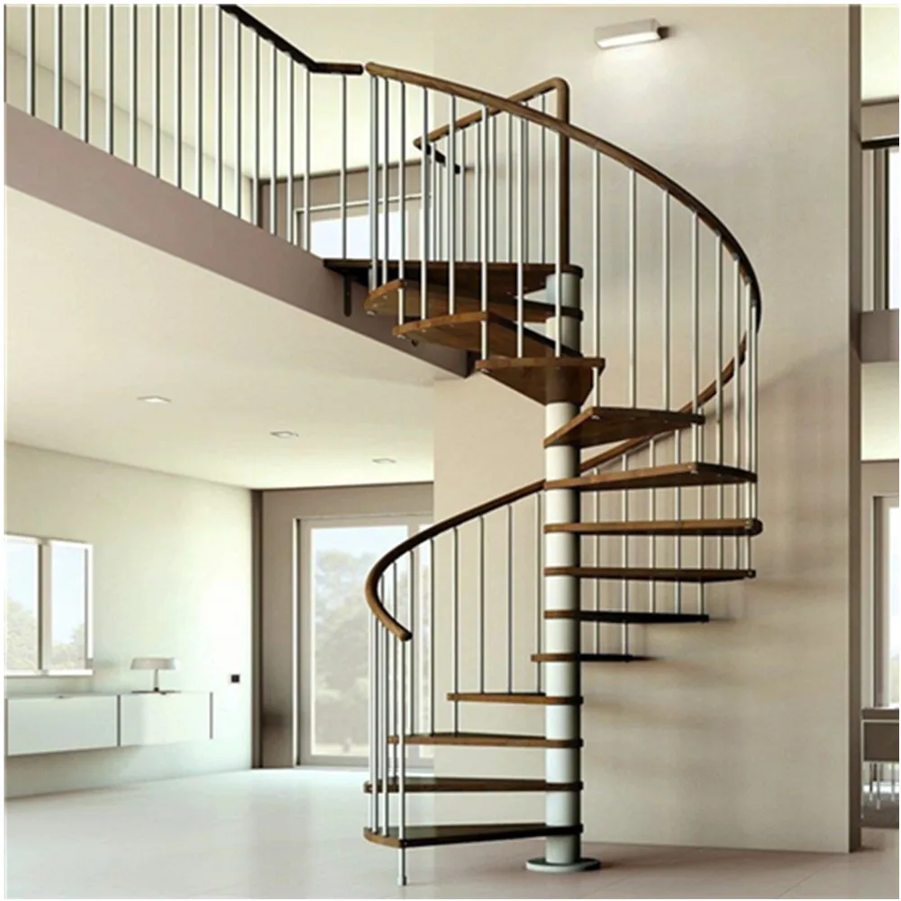 
Good Quality stainless Steel and wooden staircase 