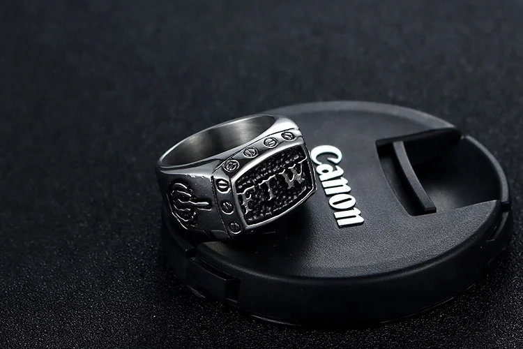 Крутое винтажное мужское кольцо в стиле панк-рок-ролл кольцо из титановой нержавеющей стали FTW