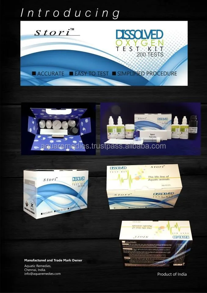 Dissolved Oxygen test Kit - Water testing kit - Easy to follow - Demonstration Pictured