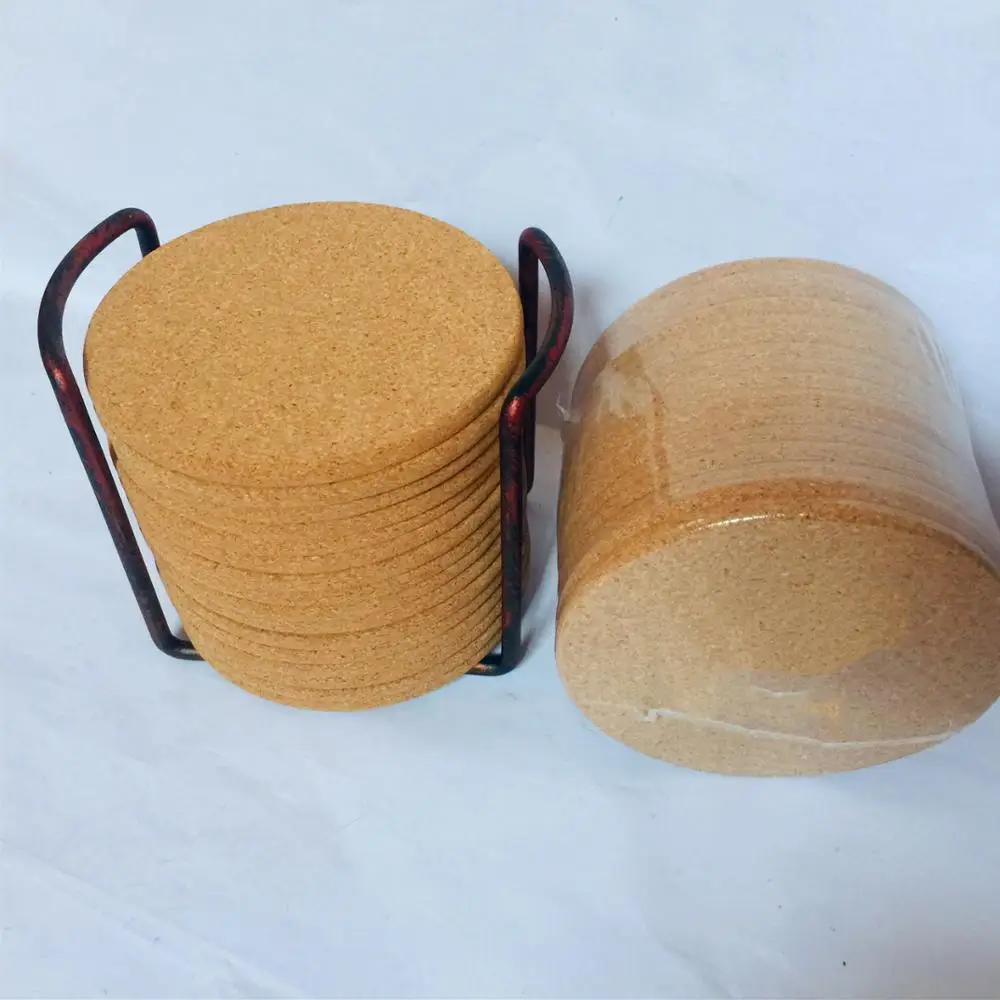 Round 9cm Blank Backing Logo Holder Print Wood Cup Printing Tin Cork Coaster Custom Cardboard Beer Coasters