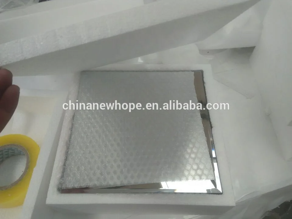 best selling beveled edge mirror plate square and round customize shape mirror good quality