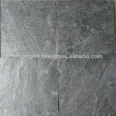 Серебристо-серый сланцевый камень