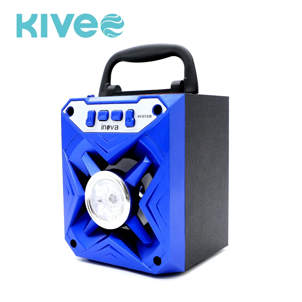 Mini portable speaker with colorful light