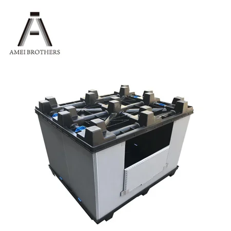 Custom Logistics Waterproof Collapsible Recycled Plastic Pallet Box/Plastic Hard Box
