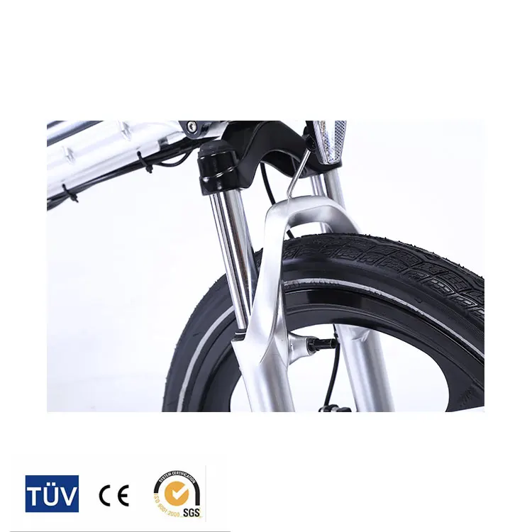 
China 36v disc brake 20 inch sport mini folding electric bicycles bike 