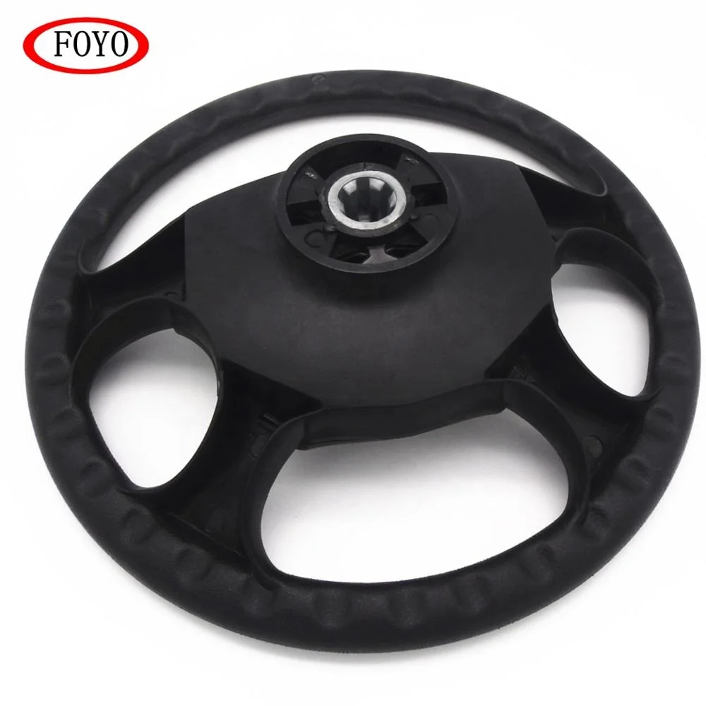 Foyo Boat Accessories Marine Steering Wheel 4 Spoke 345mm thermo plastic black