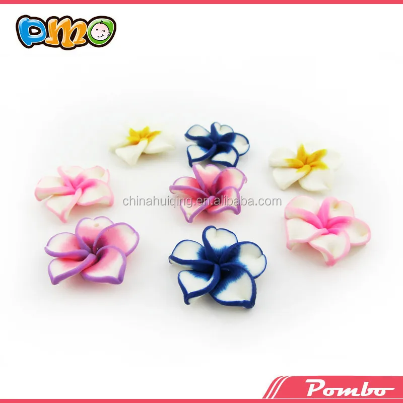 Hot sale thai style necklace material polymer clay flower
