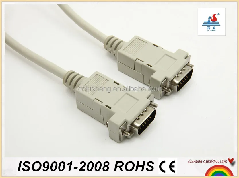 
6FT Serial cable DB9M TO DB9F ASSEMBLE WITH short screws 
