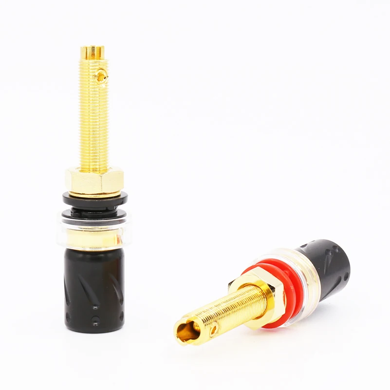 4 шт. Hifi BP613G чистый медь Позолоченные аудио Binding Post динамик терминал для усилители домашние