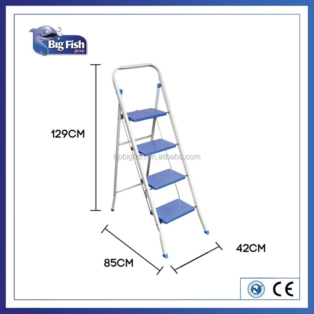 
Compact Household Various aluminum & Steel & ABS Plastic 4 tiers folding Steps platform ladders 