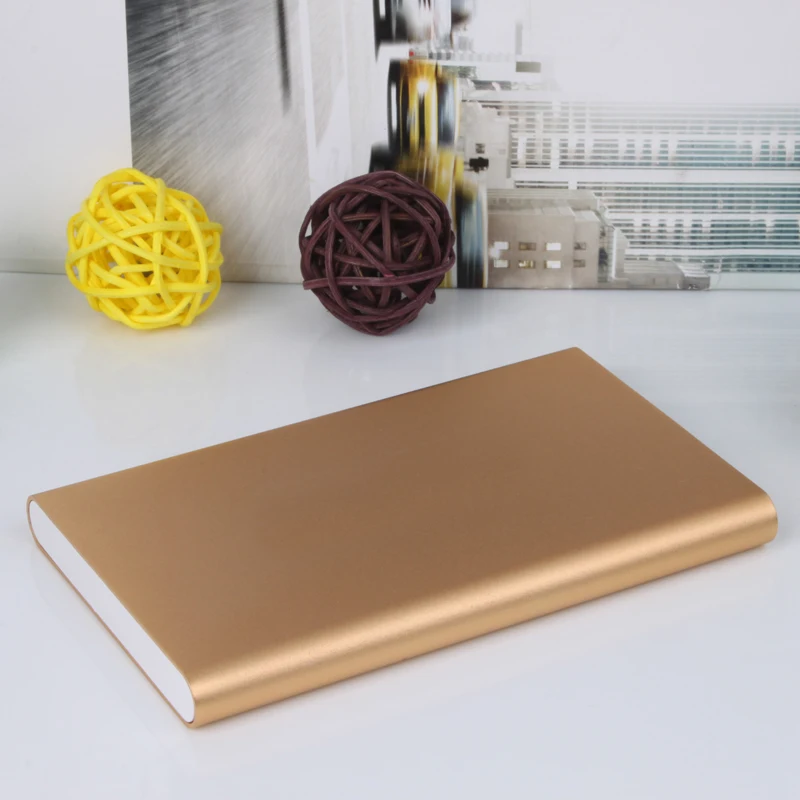 Metal Ultra Thin Power Bank 5000mAh External Battery Portable Charger for iPhone 7 7 Plus 6 6S Plus 5S 5 5C 4S 4 and Others