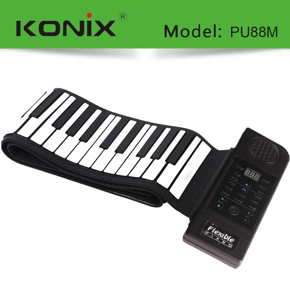 88 key folding portable entry keyboard student children beginner electronic hand wholesale roll piano