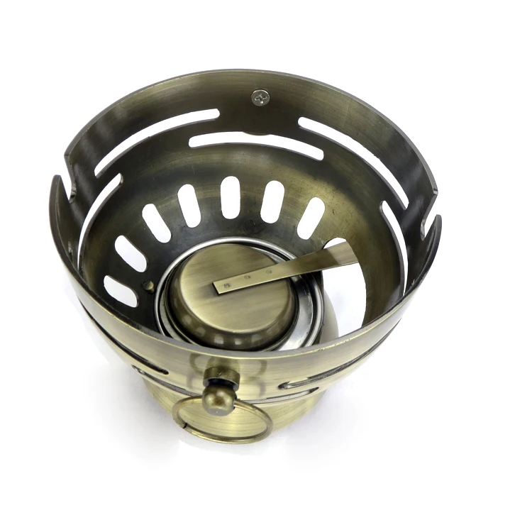 Stainless Steel Golden Hot Pot Burner Alcohol Individual Shabu-shabu Hot Pot for Sale