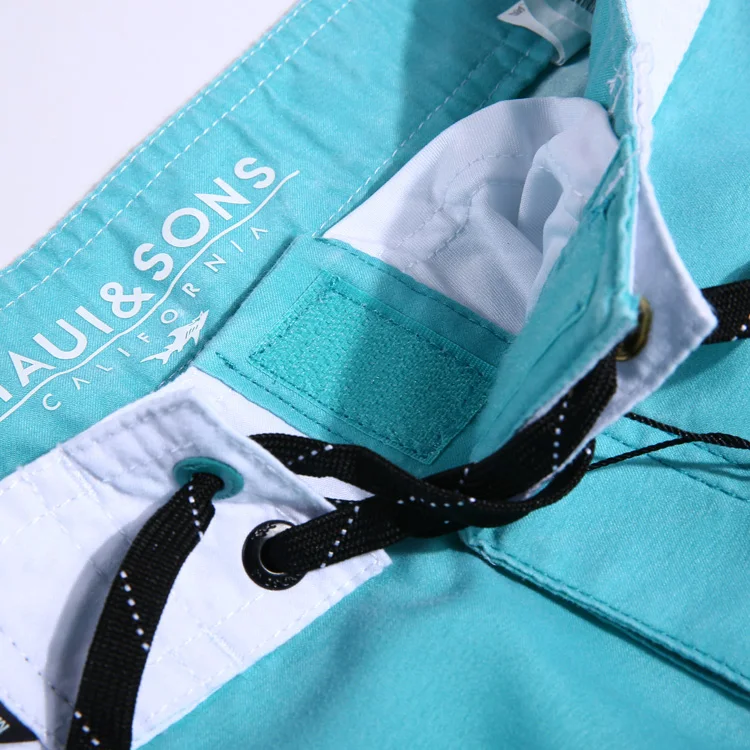 
100% polyester men and boy Surfing Shorts swimsuit Fashion garment washing swim Trunk 