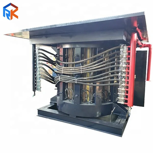 series inverter 550KWH 4T steel frame intermediate frequency furnace induction melting steel machine