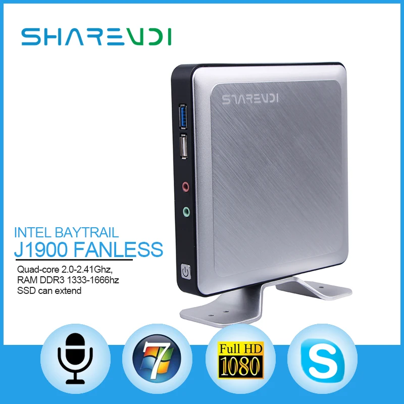 Умные и простые колледжа mini itx J1800 2 ГБ RAM 16 SSD с 4