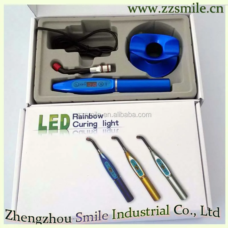 
Rainbow LED Curing Light/Colorful Plastic Wireless Dental Light Cure Unit 
